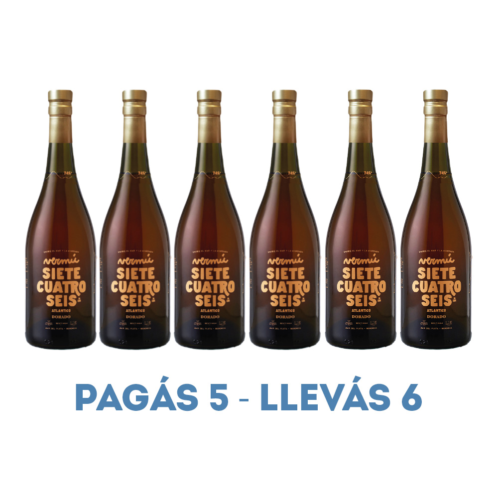 Caja de 6 Vermú Dorado x 5