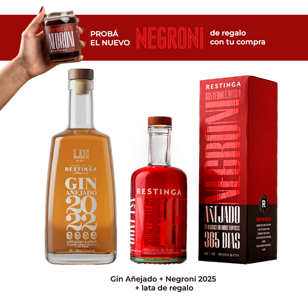 Gin Añejado 2022 + Negroni Añejado + lata de regalo